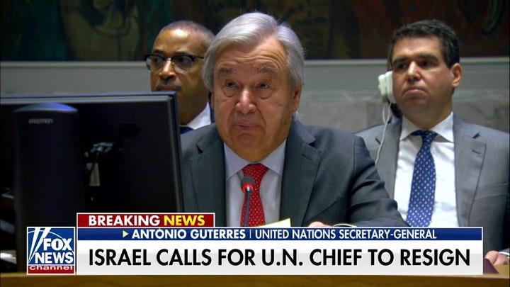Israel calls on United Nations chief to resign following 