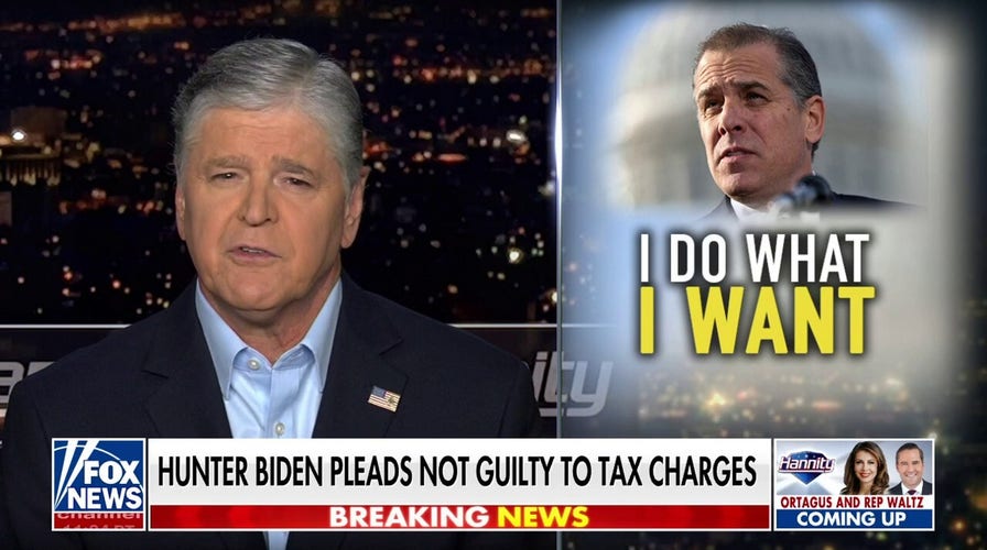 SEAN HANNITY: Hunter Biden pleads not guilty in federal court to felony tax evasion charges