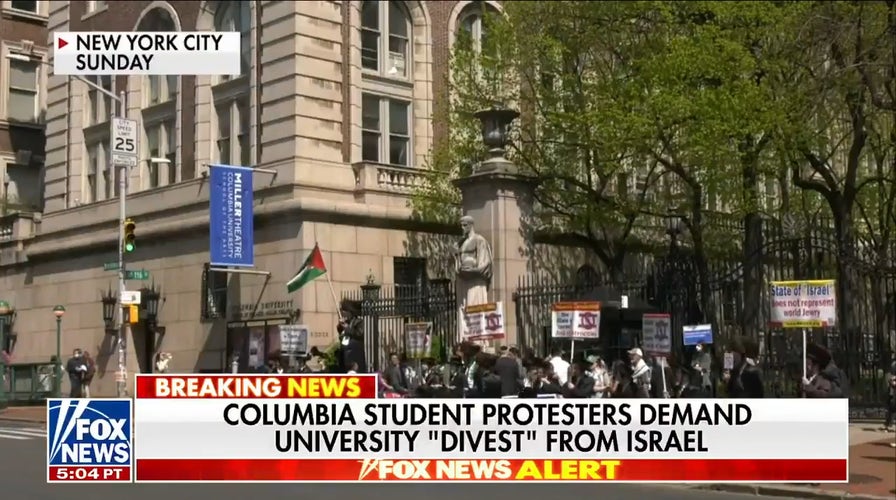 Anti-Israel protesters at Columbia seeking amnesty, demand university 'divest' from Israel