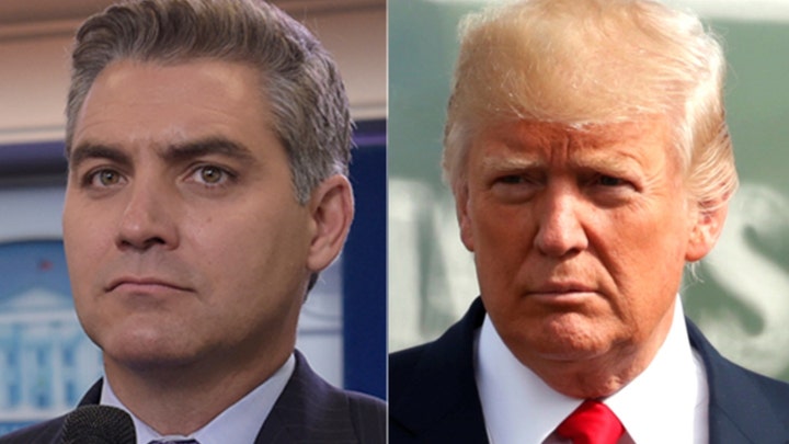 CNN's Jim Acosta quips he still has 'marks' on his back from standing up to Donald Trump
