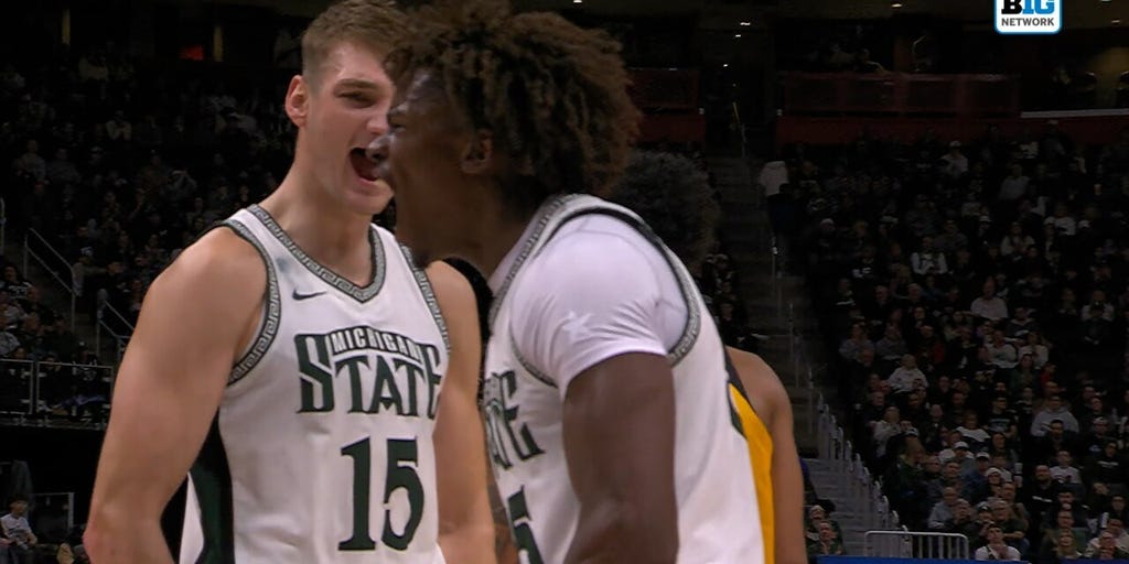 Michigan State's Coen Carr makes putback and-one to seal win over Oakland