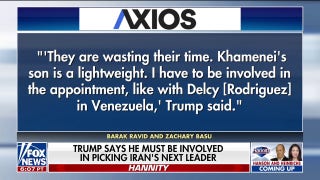 President Trump wants to be involved in choosing Iran's next leader