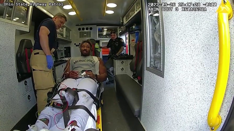 Ohio State Highway Patrol bodycam video of Myles Garrett's car crash