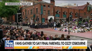 Fans gather in England to say final farewell to Ozzy Osbourne