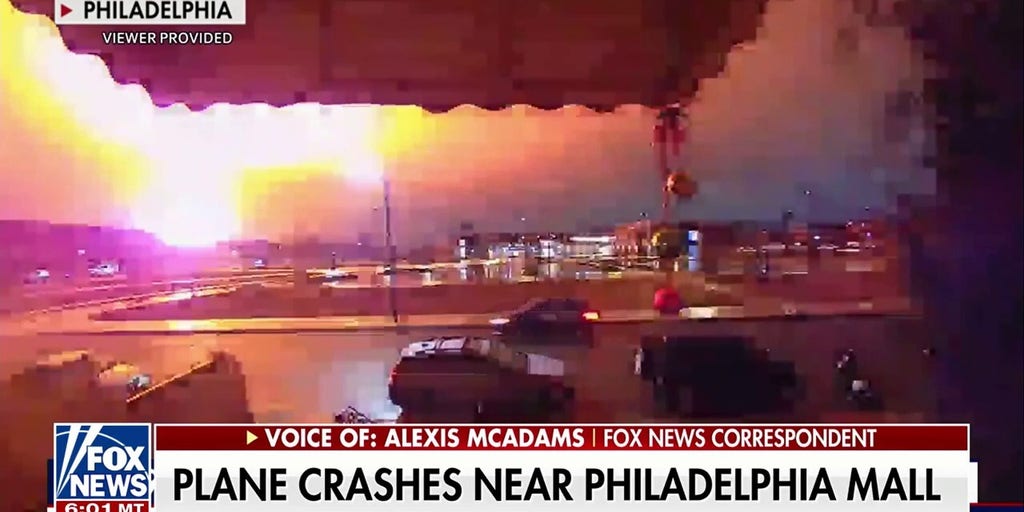 Ring doorbell camera captures fiery plane crash in Philadelphia