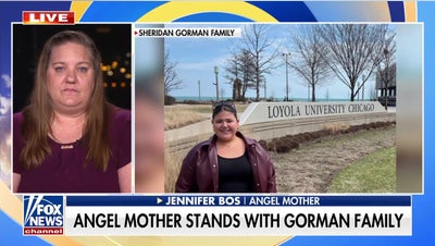 Angel Mother Jennifer Bos stands with slain Loyola student Sheridan Gorman's family - Fox News