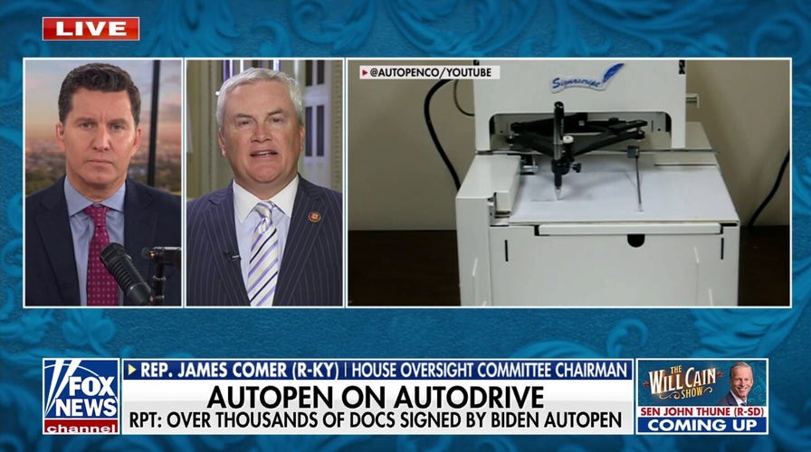 Many major executive orders and pardons could be considered ‘NULL AND VOID’: Rep. Comer explores the consequences of Biden’s frequent autopen usage