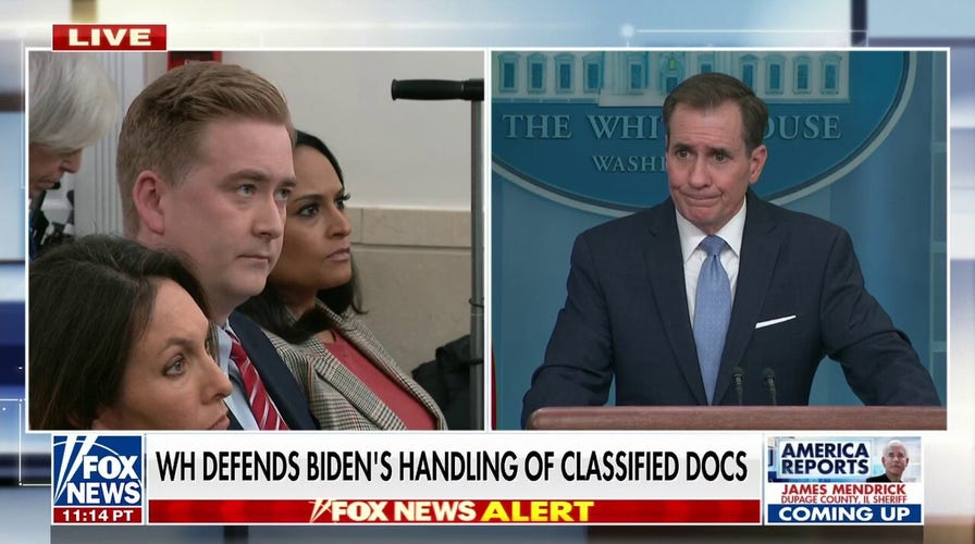 Peter Doocy grills John Kirby on SCIF security amid Biden document scandal