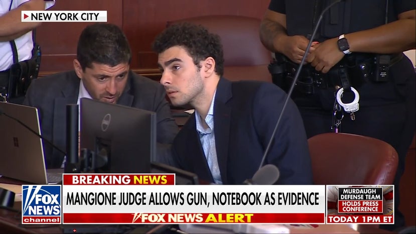 Mangione trial judge allows gun, notebook as evidence