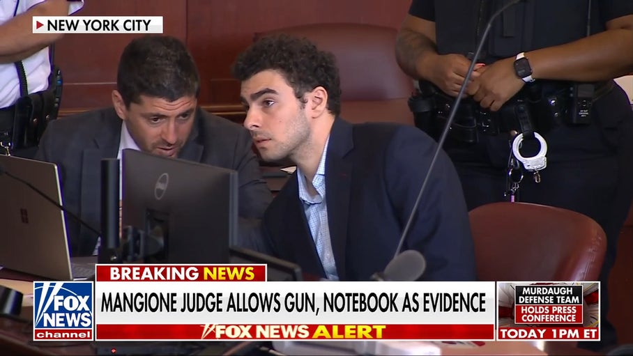 Mangione trial judge allows gun, notebook as evidence