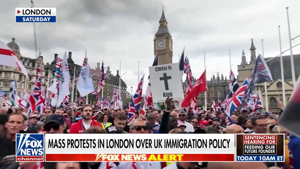 UK immigration protests escalate as thousands rally against border policies