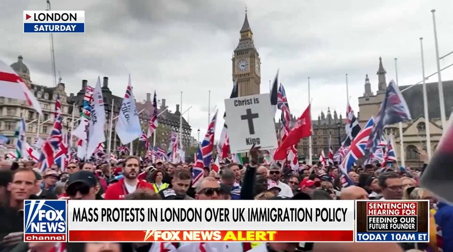 UK immigration protests escalate as thousands rally against border policies