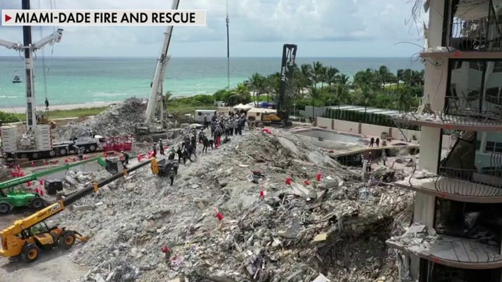 Crews prep to demolish Florida condo ahead of storm