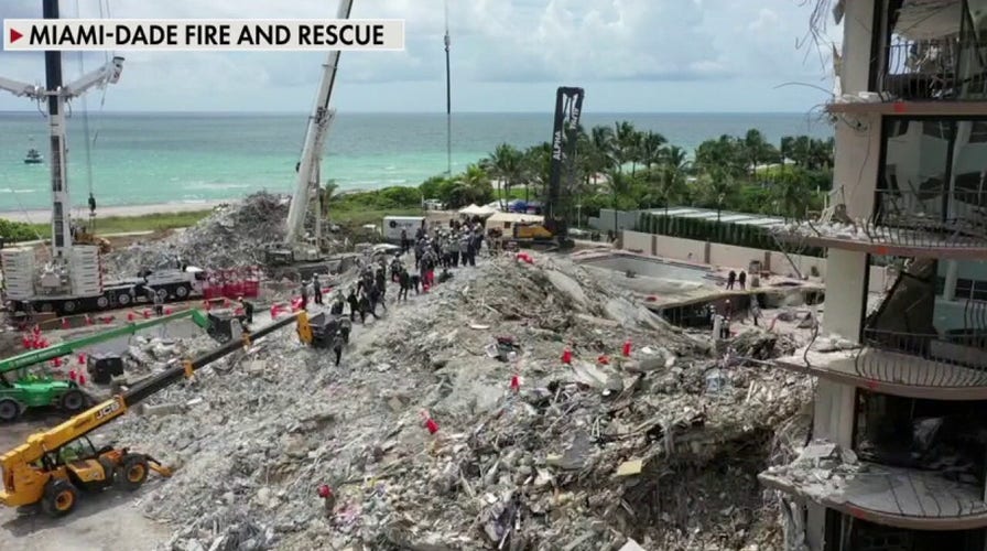 Crews prep to demolish Florida condo ahead of storm