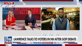 Lawrence Jones chats with voters in New Hampshire post-GOP debate