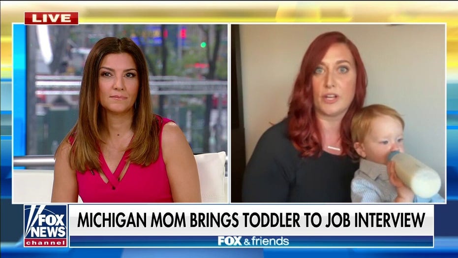 Mom goes viral for taking toddler to job interview, tells ‘Fox & Friends’ many parents face child care dilemma