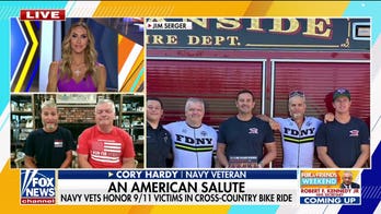 Navy veterans honor 9/11 victims with cross-country bike ride