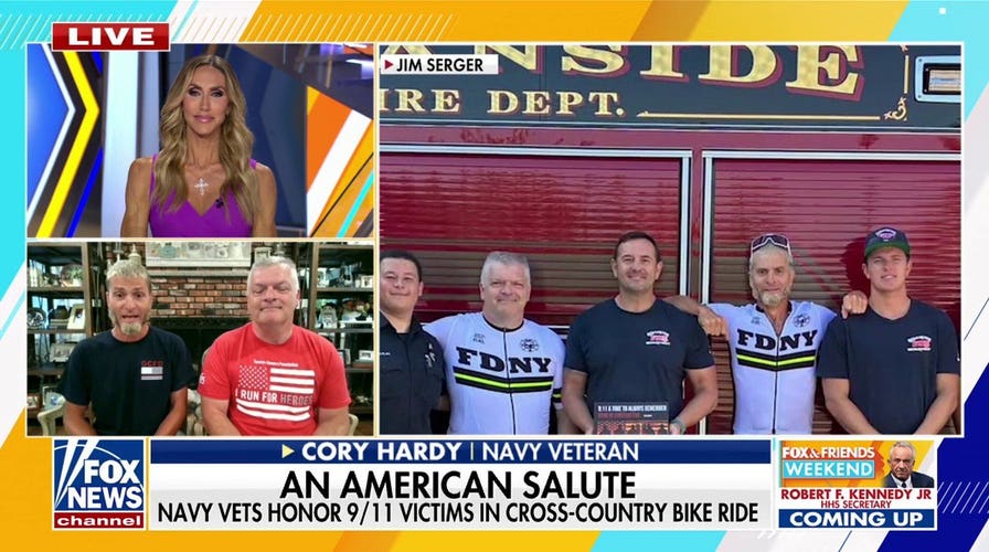 Navy veterans grant   9/11 victims with cross-country motorcycle  ride