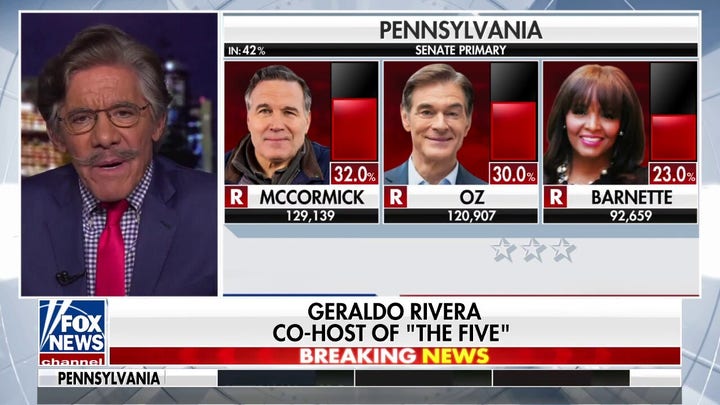 Geraldo Rivera on narrow Pennsylvania Senate GOP primary race