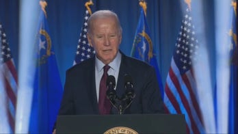 Biden tells crowd he recently met with Mitterand, former French president who died in 1996