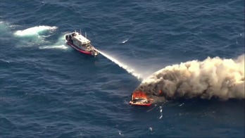 2 Florida boaters rescued after 35-foot vessel erupts in flames