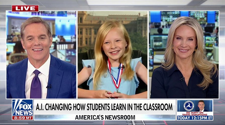 Student at AI-powered school put to the test on 'America's Newsroom'