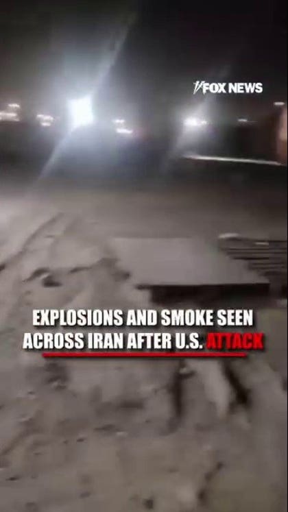 EXPLOSIONS and SMOKE seen across Iran after US strikes