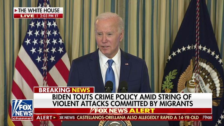 Biden ignores migrant crime during remarks