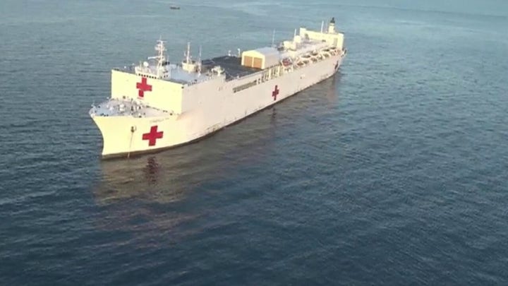 Pair of US Navy hospital ships will be deployed to New York, West Coast