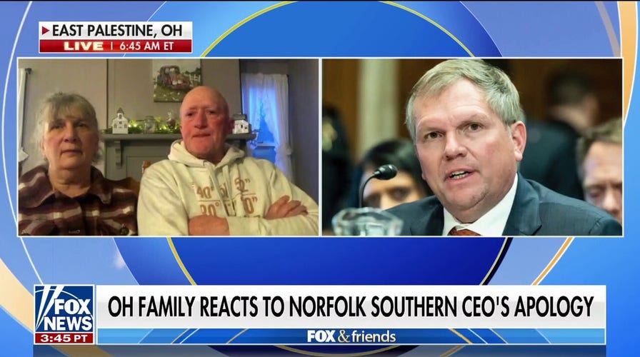 Ohio family pushes back on Norfolk Southern CEO’s apology: ‘He has done nothing’