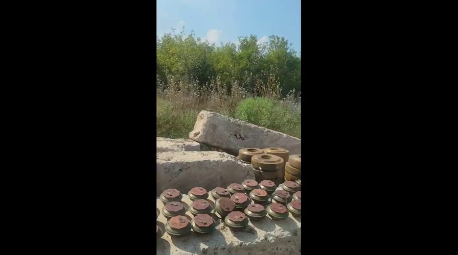 Hundreds of mines removed from Ukraine field