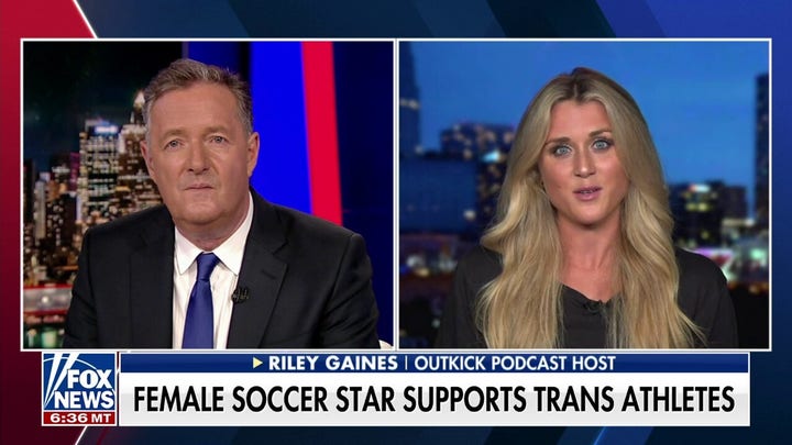 Riley Gaines accuses Rapinoe of 'virtue signaling' in defense of trans athletes