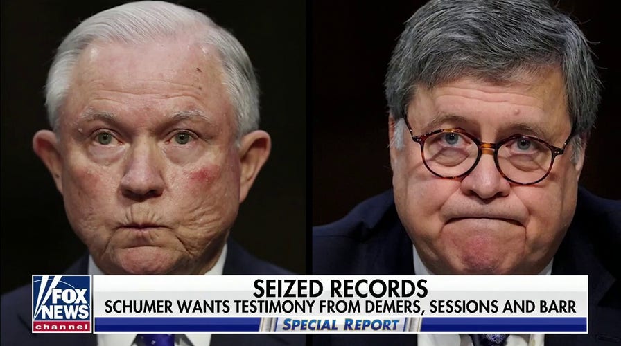 Schumer seeks Sessions, Barr testimony after press records seized by DOJ