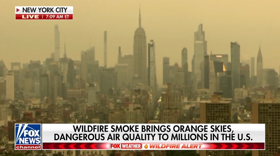 Wildfire smoke brings orange skies, dangerous air quality to millions in the U.S.