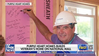 Purple Heart Homes builds veteran's home on National Mall