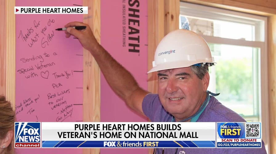 Purple Heart Homes builds veteran's home on National Mall