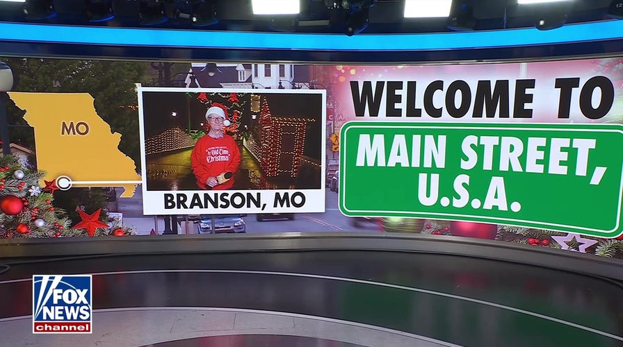 Steve Doocy gets in the Christmas spirit in Branson, Missouri