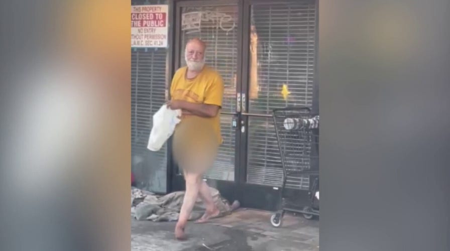 Los Angeles homeless man seen on video throwing bag of feces at business owner