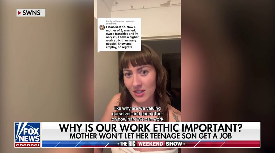 Mother shares why she won't let her teenage son get a job