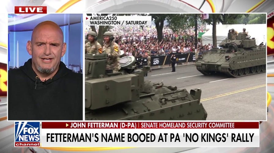 Fetterman blasts fellow Democrats for criticizing military parade