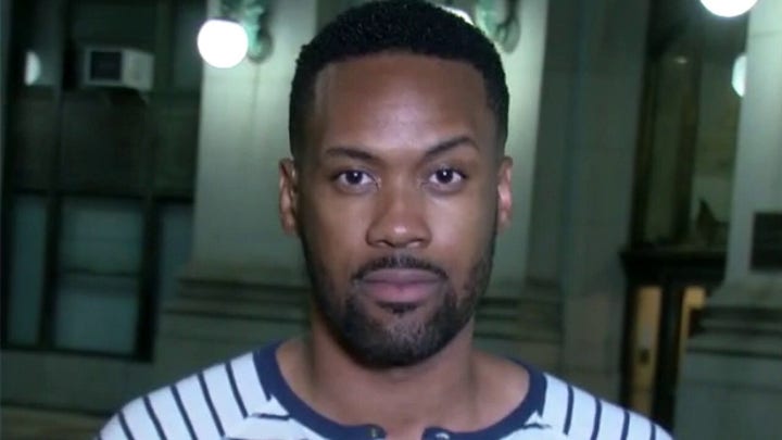 Lawrence Jones confronted at New York City protest