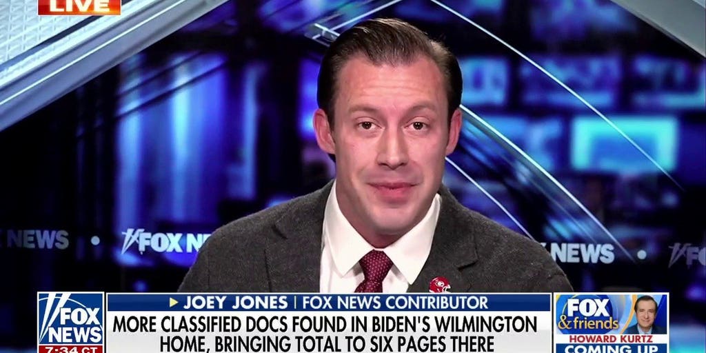 Joey Jones rips double standard over Biden doc storage | Fox News Video