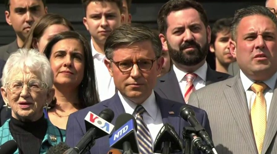 Speaker Johnson calls for Columbia University president's resignation: 'The madness has to stop'