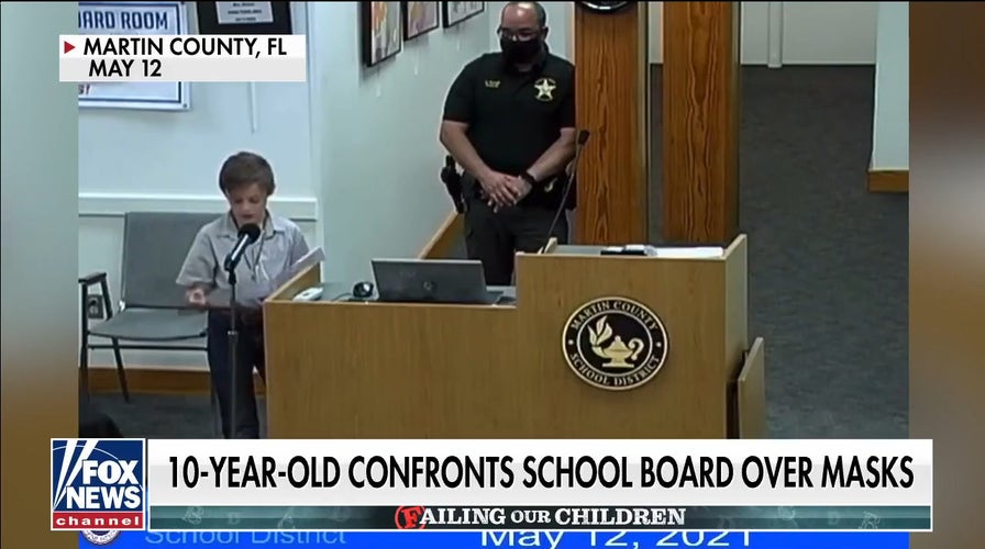 10-year-old confronts school board over masks: 'I wanted to take a stand'