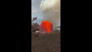 Hawaii volcano eruption breaks fountaining mark with 650-foot lava burst