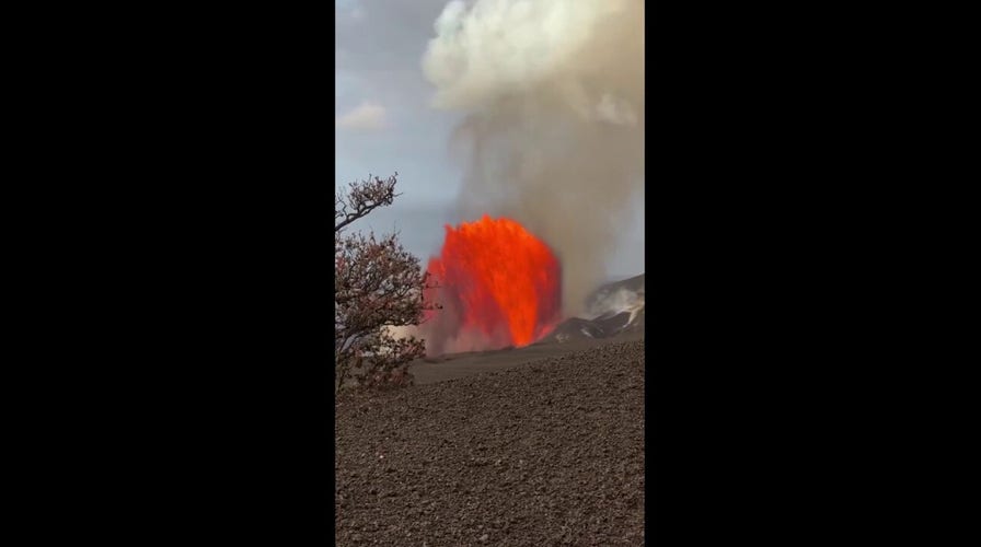 Hawaii volcano eruption breaks fountaining mark with 650-foot lava burst
