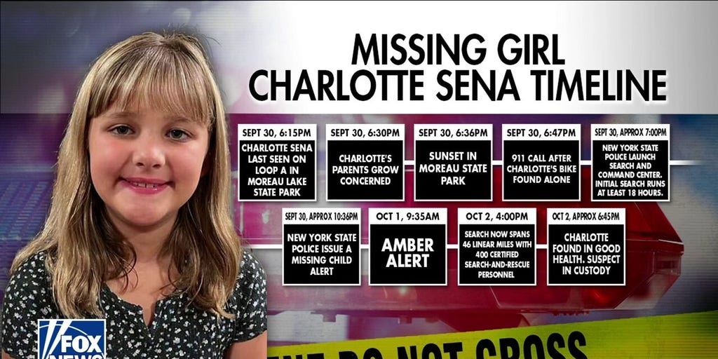 Charlotte Sena Timeline Missing 9 Year Old Found Safe Fox News Video 