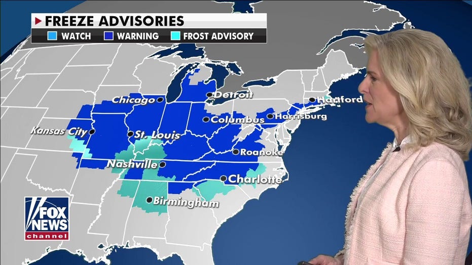 National weather forecast Freeze, frost advisories still in effect