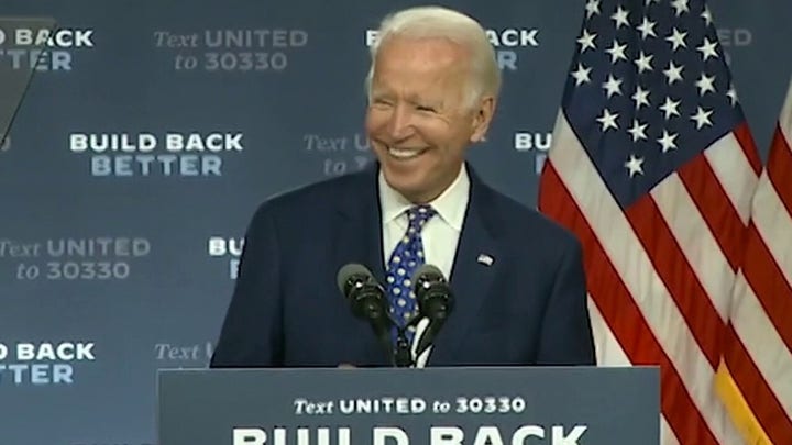 Media fawn over Joe Biden's basement-free event