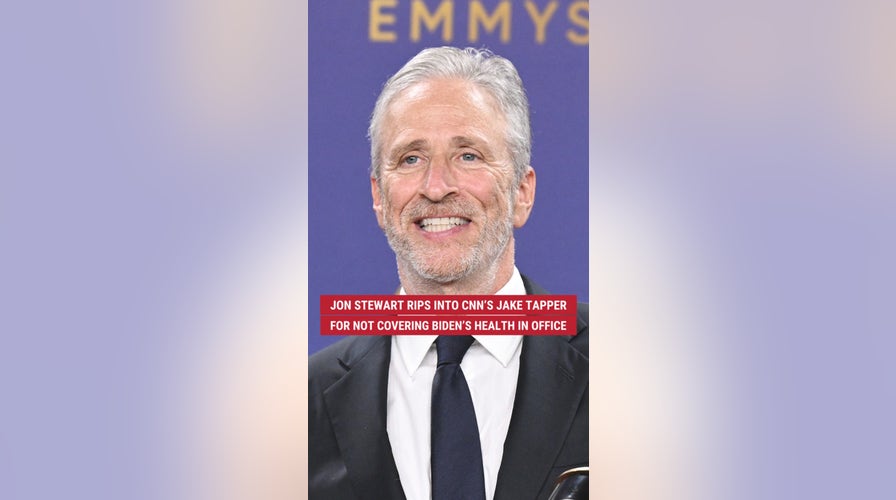 Jon Stewart rips CNN’s Jake Tapper for staying silent on Biden’s health decline while in office